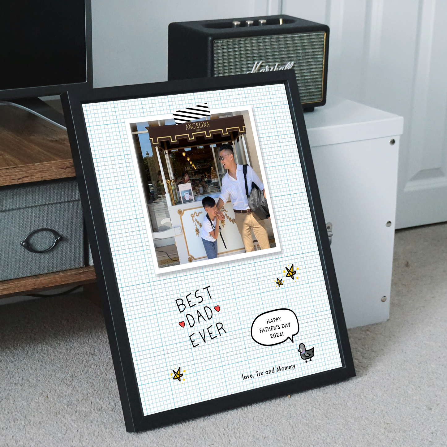 Personalized Photo Print - old school